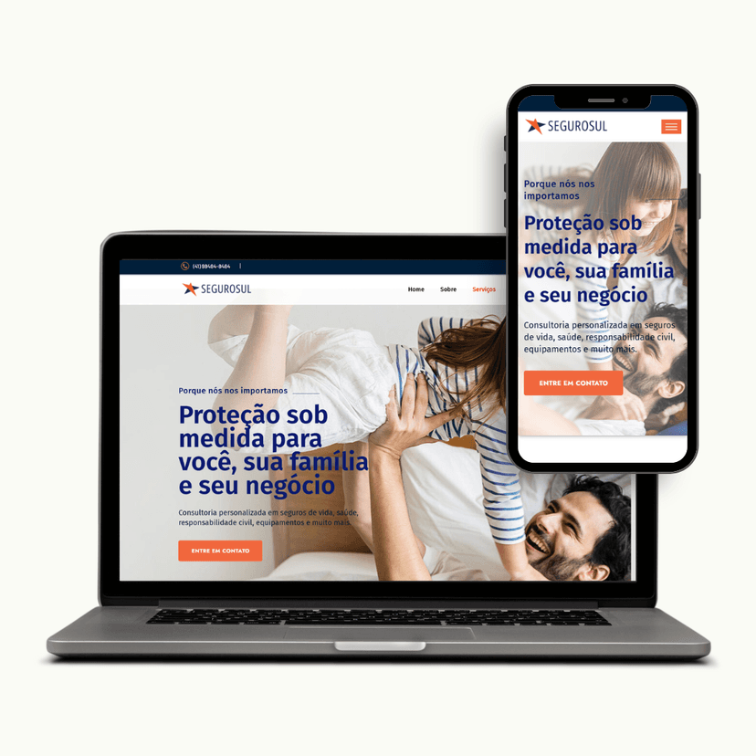 Sites Institucionais e Landing Pages
